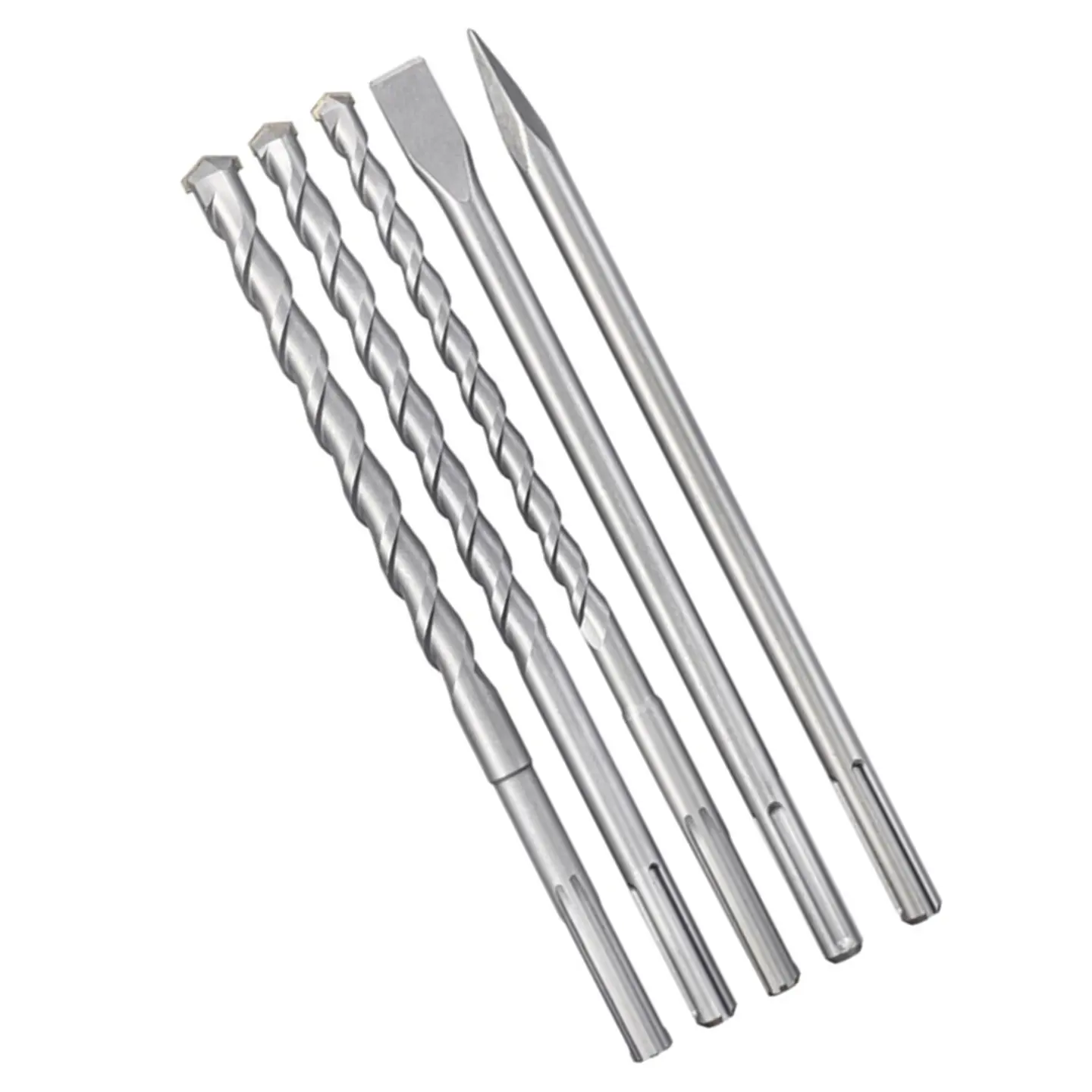 Set Juego De Broca Cincel P/ Rotomartillo Sds Max 5 Pcs Kwb    1