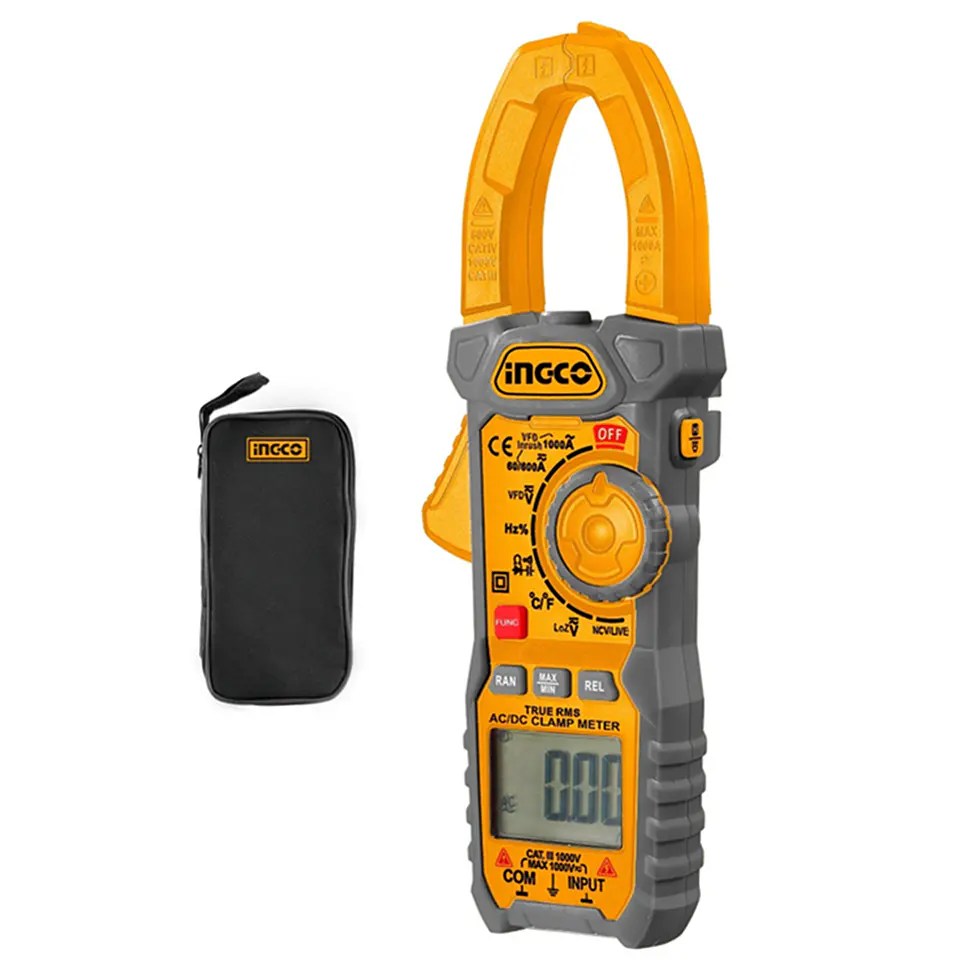 Multitester Digital Con Pinza Amperimetrica Ingco Dcm100014   1