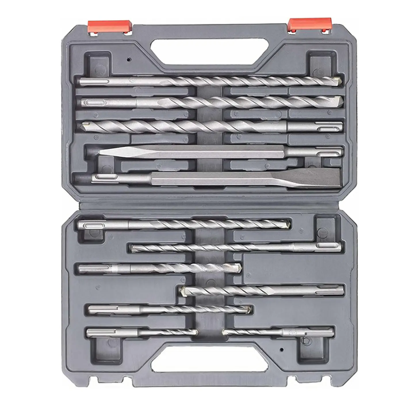 Set Juego Broca Cincel P/ Rotomartillo Sds Plus 12 Pcs Kwb   2