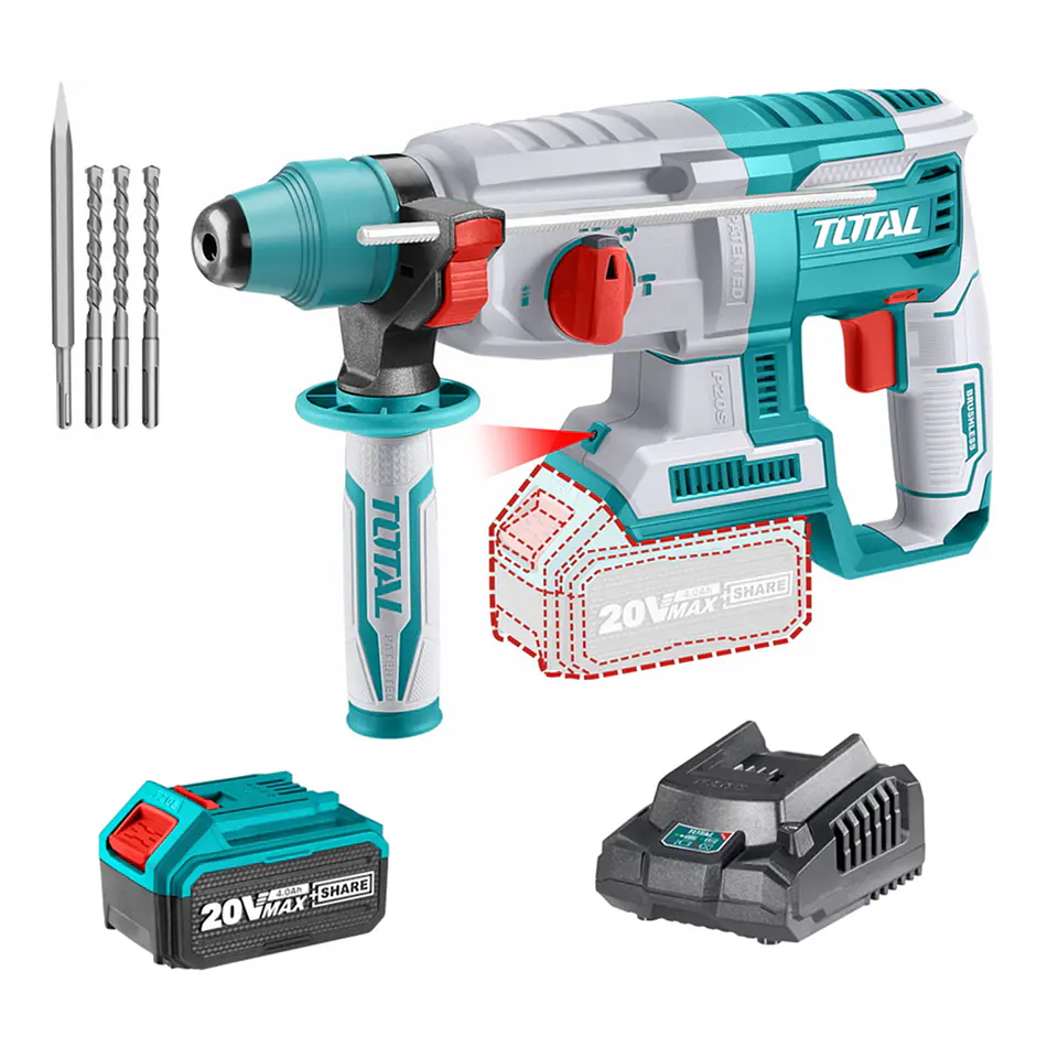 Rotomartillo 20v Sds Plus Bat + Cargador Total Trhli20228   1