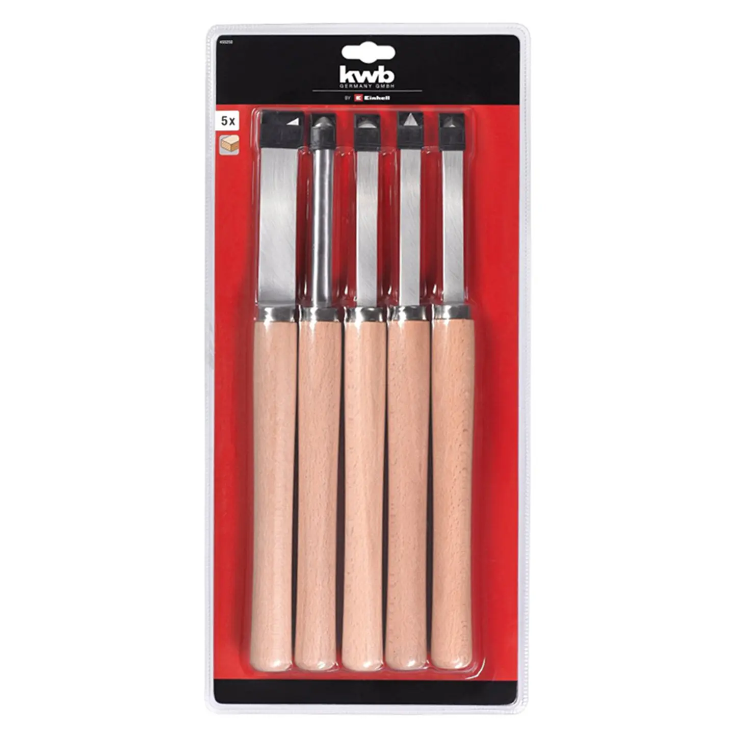 Set Kit Juego De Cinceles Formon Madera 5 Piezas Kwb 455250    2