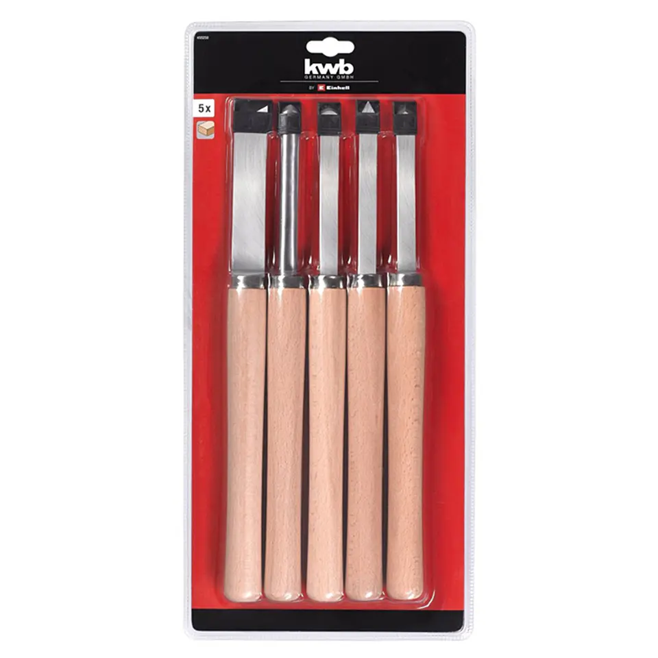 Set Kit Juego De Cinceles Formon Madera 5 Piezas Kwb 455250    2