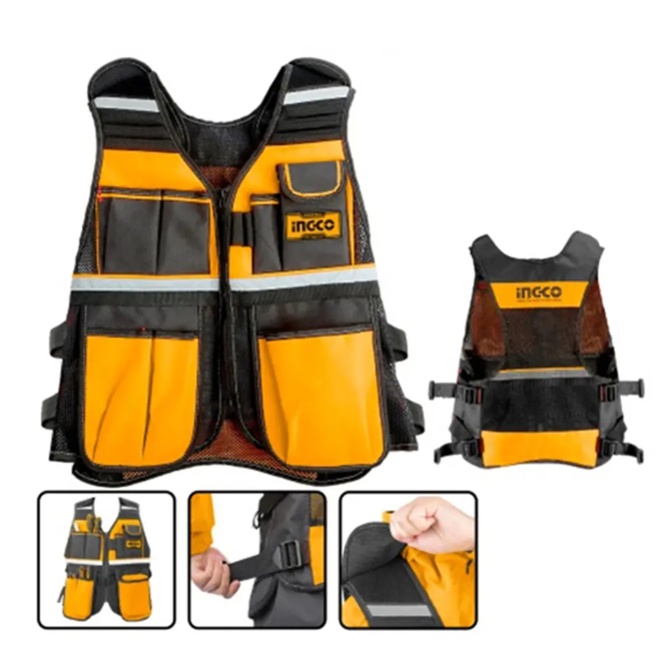 Chaleco Coleto Porta Herramientas Industrial Ingco Htvt090110    2