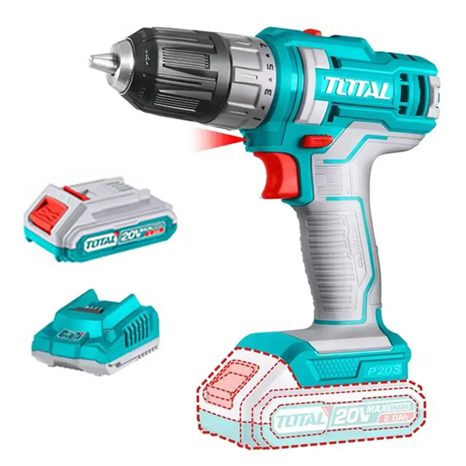 Taladro Atornillador 20v Bat + Carg Total Tdli200518 1