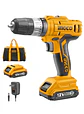 Taladro Atornillador Impacto 10mm 12v 2bat + Carg Ingco - Miniatura 1