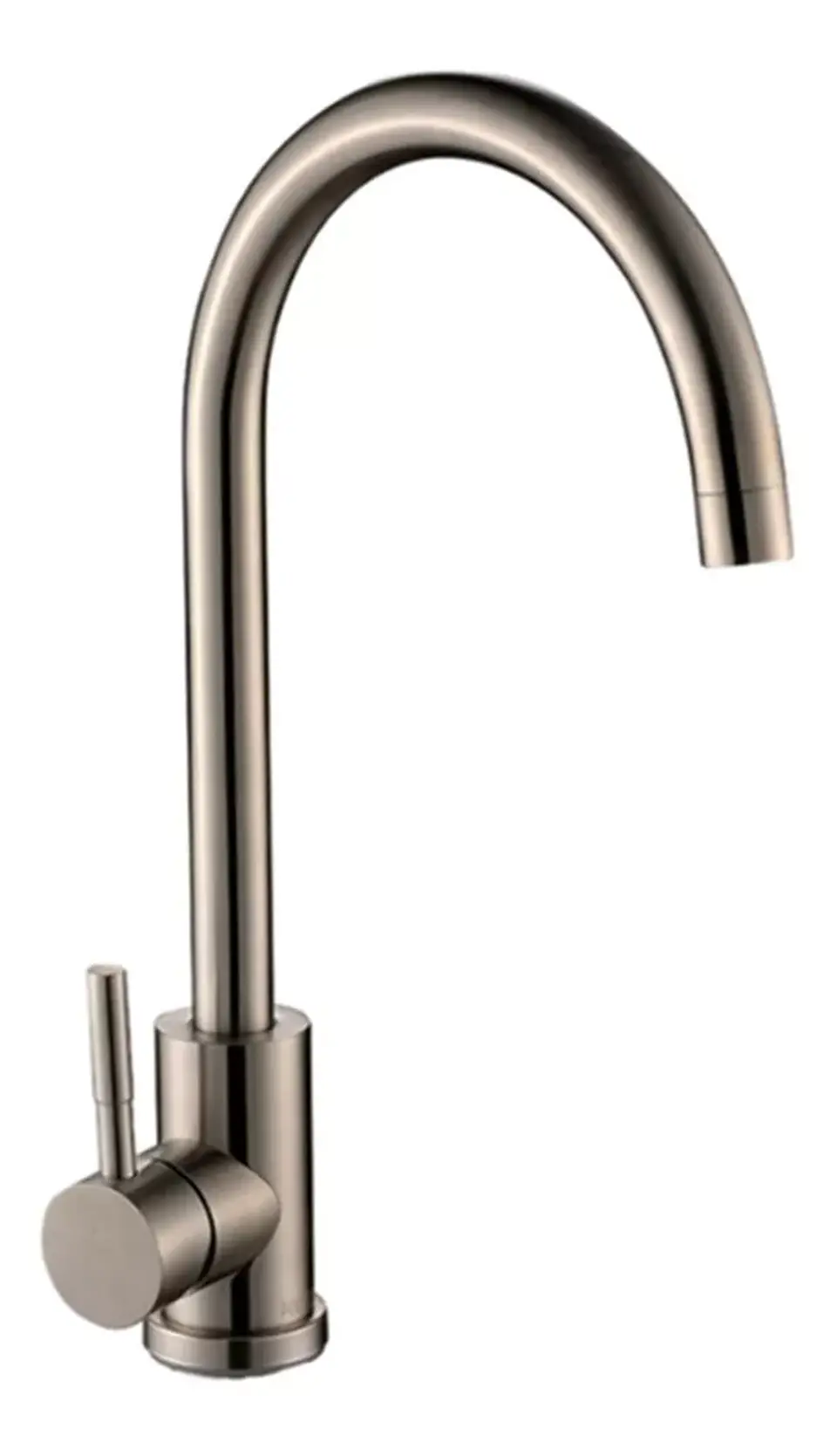 Llave Monomando Lavaplatos Vertical Acero Inox 1