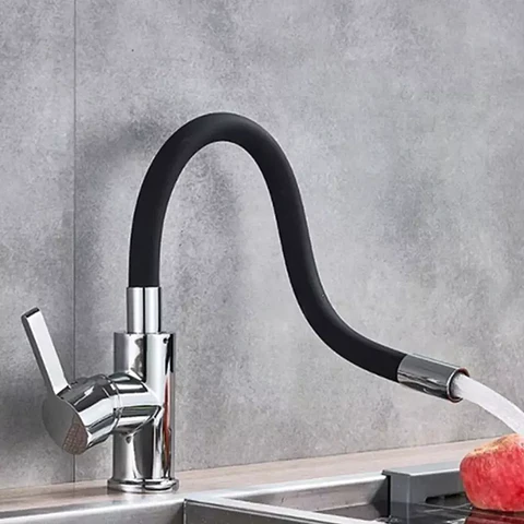 Llave Monomando Lavaplatos Cuello Flexible Taumm