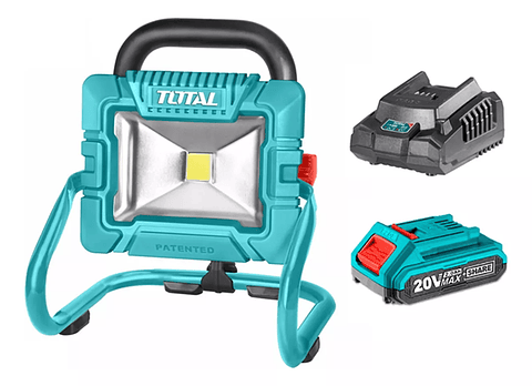 Foco Led Portátil 20v Exterior Bat+ Cargador Total Twli20258
