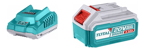 Kit Cargador + Batería 20v 4ah Total Tfbcpk1214