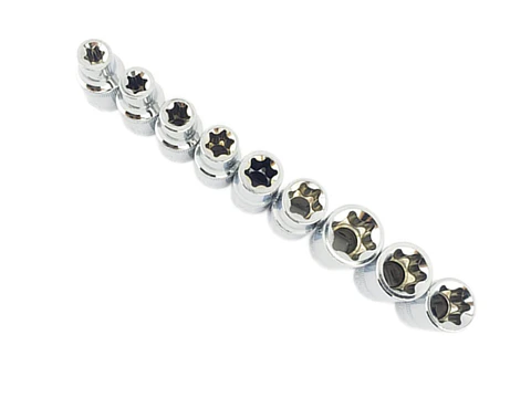 Juego De Dados Torx Hembra 9 Piezas Crownman