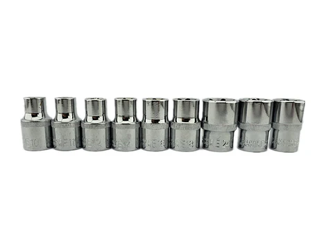 Juego De Dados Torx Hembra 9 Piezas Crownman