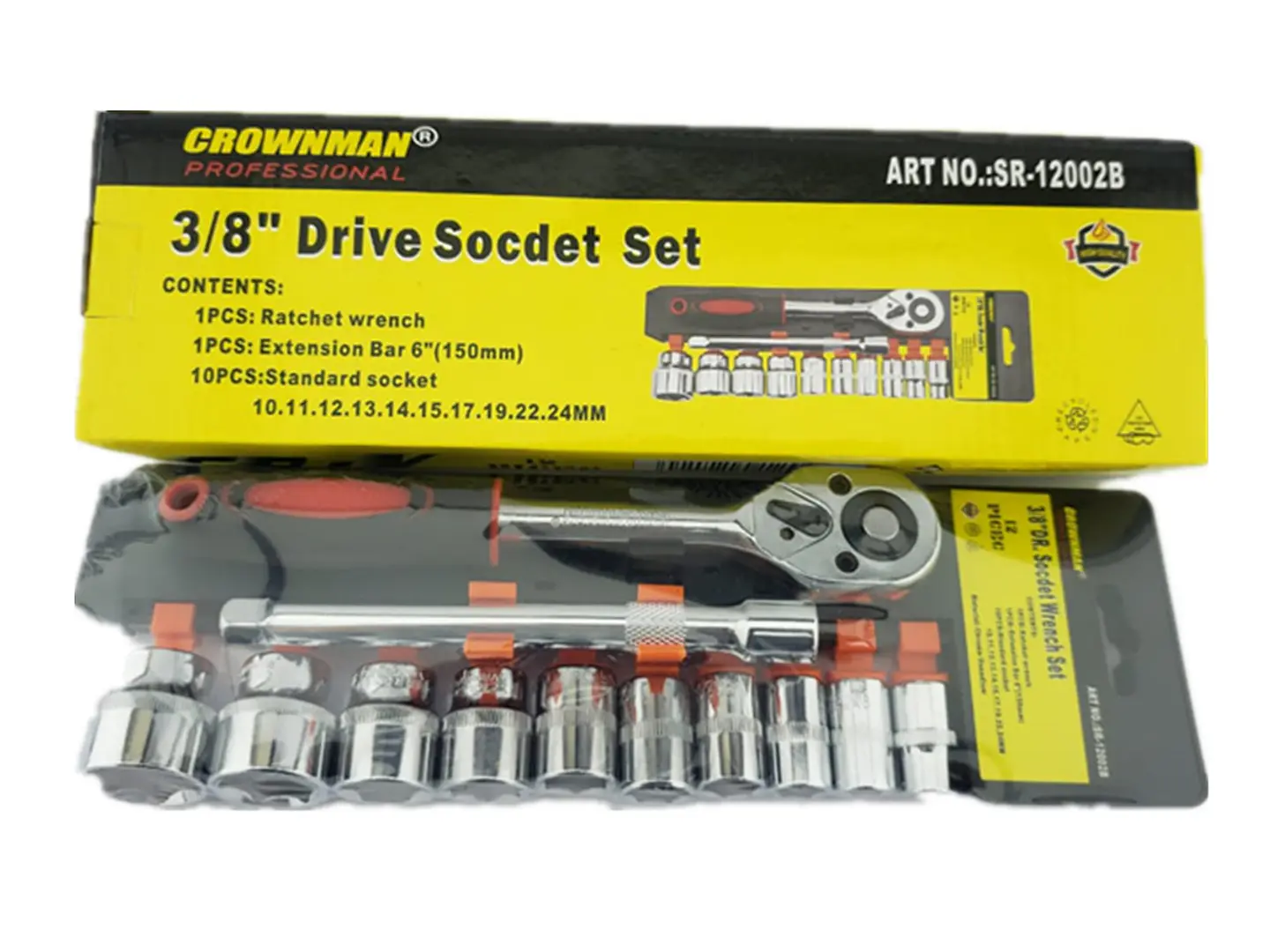 Juego De Dados Chicharra 3/8 12 Piezas Crownman 2