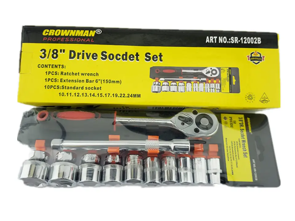 Juego De Dados Chicharra 3/8 12 Piezas Crownman 2