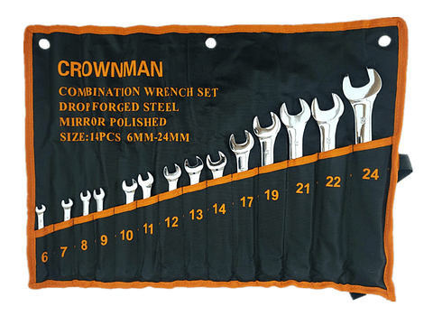 Juego De Llaves Punta De Corona 14 Pcs Crownman