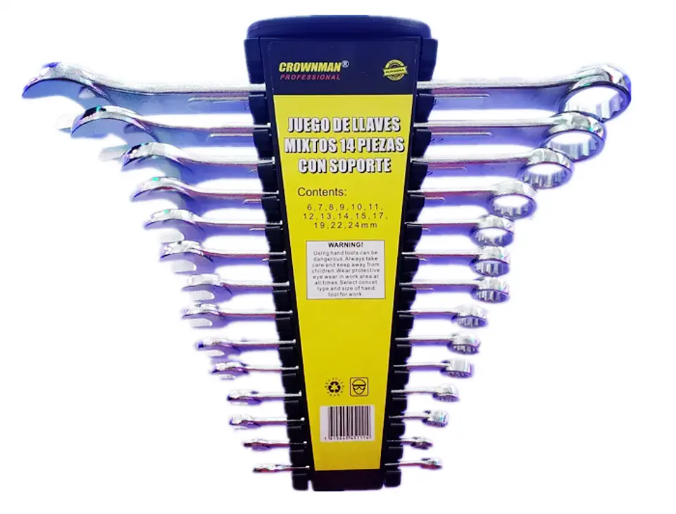 Juego de Llaves Punta y Corona 14 Piezas Crownman 1