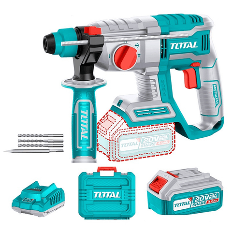 Rotomartillo 20v Sds Plus Bat + Cargador Total Trhli202081
