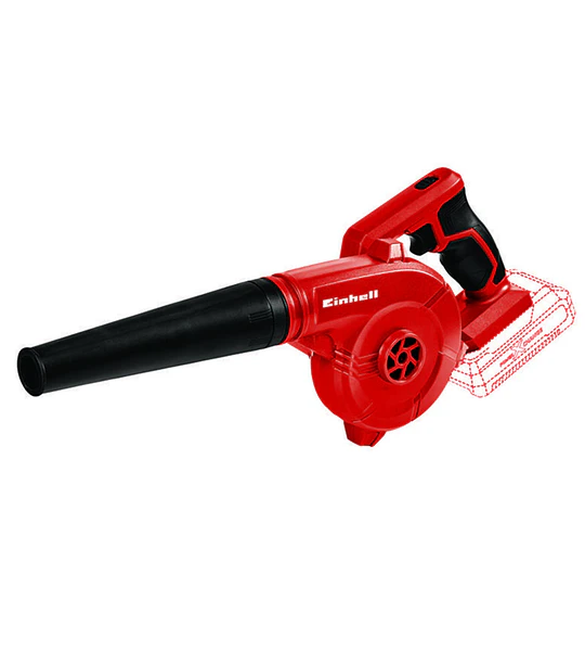 Soffiatore a batteria Einhell TE-CB 18/270 Li - Solo Power X-Change (18 V, max. 270 km/h velocità dell'aria, 5 livelli, incl. prolunga, bocchetta standard, piatto, foro, senza batteria
