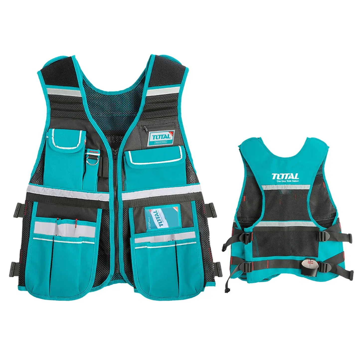 Chaleco Coleto Porta Herramientas Industrial Total Ttvt1601 2