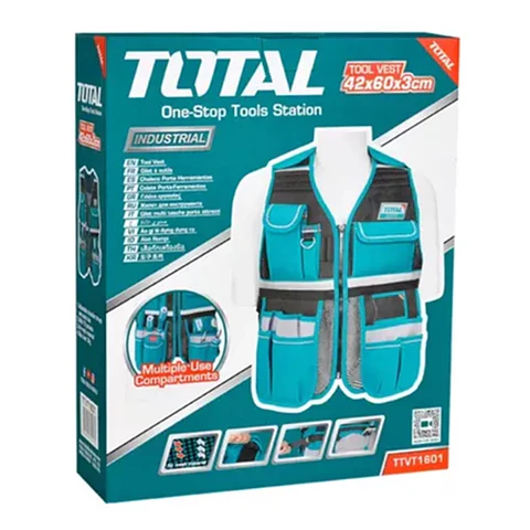 Chaleco Coleto Porta Herramientas Industrial Total Ttvt1601