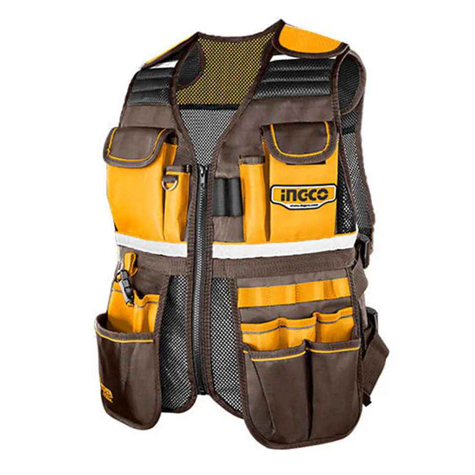 Chaleco Coleto Porta Herramientas Industrial Ingco Htvt09028 1
