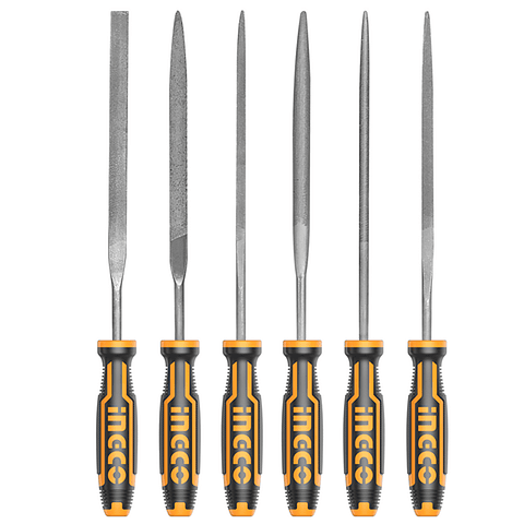 Kit Set Juego De Mini Limas 6 Piezas 3mm X 140mm Ingco