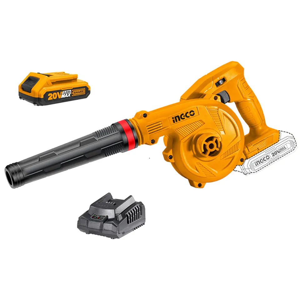 Soplador Inalambrico 20v Bateria + Cargador Ingco Cabli20028 1