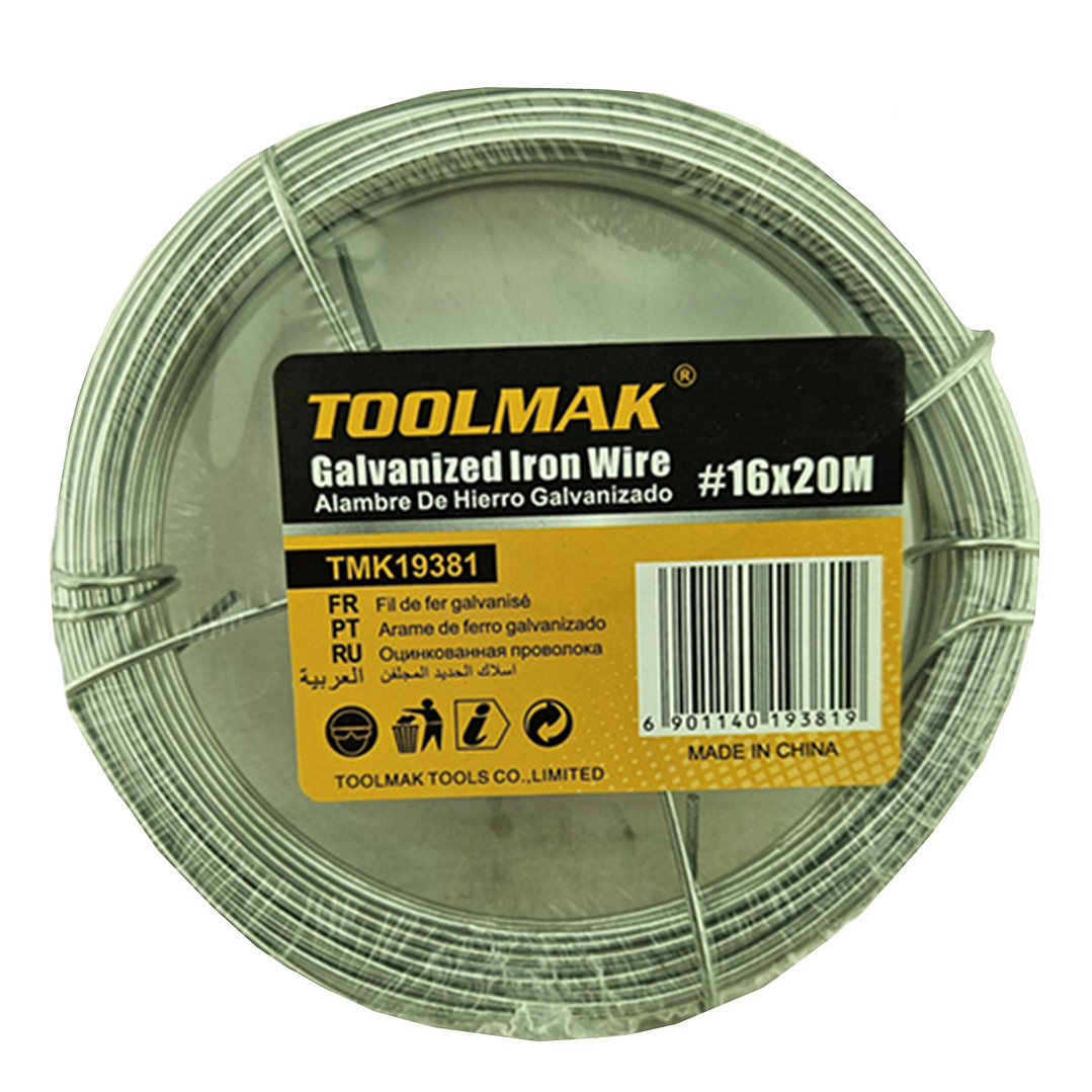 Alambre Galvanizado #16 Rollo 20mts Toolmak 1