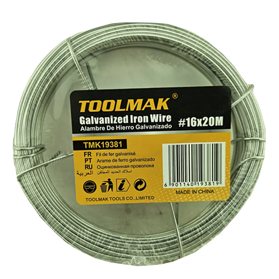 Alambre Galvanizado #16 Rollo 20mts Toolmak 1
