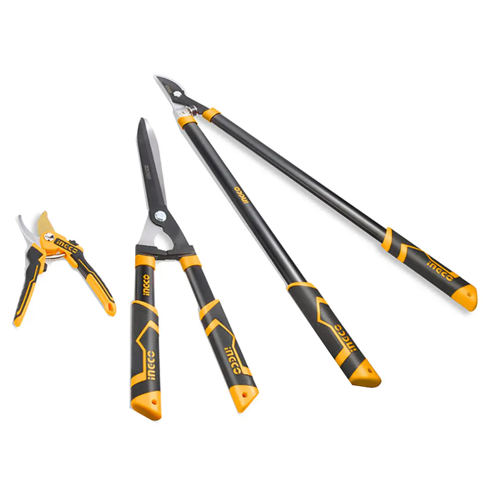 Set De Tijeras De Podar Corte Jardin 3 Piezas Ingco 2