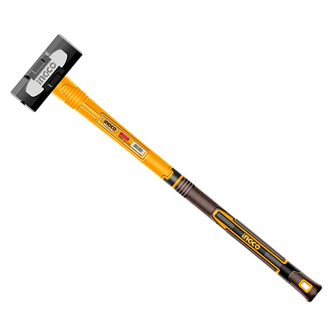 Combo Martillo Mazo Mango Fibra De Vidrio 10lbs Ingco