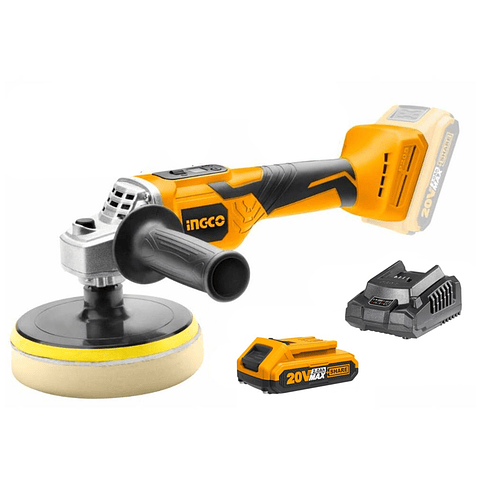 Pulidora Inalámbrica 20v 150mm Bat+ Carg Ingco Apli2001