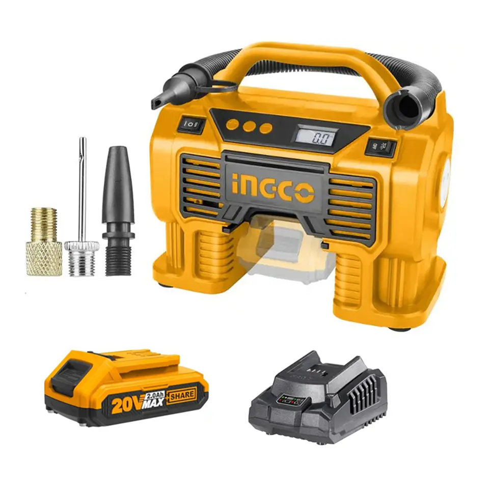 Inflador Compresor Aire 20v Bat+ Carg Ingco Cacli2002 1