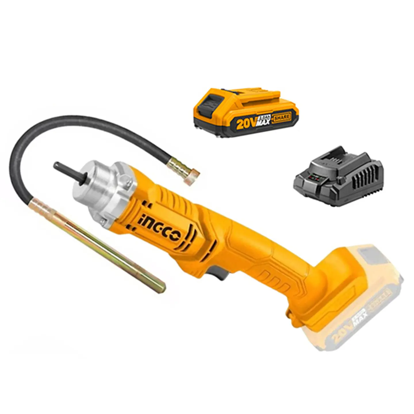 Vibrador Hormigón 20v Sonda Bat+ Carg Ingco Ccvli202301 1