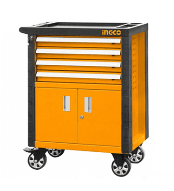 Carro Caja Gabinete Metalico P/ Herramientas 4 Cajones Ingco