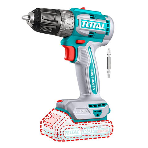 Taladro Atornillador Inalambrico 10mm 20v Total Tdli204531