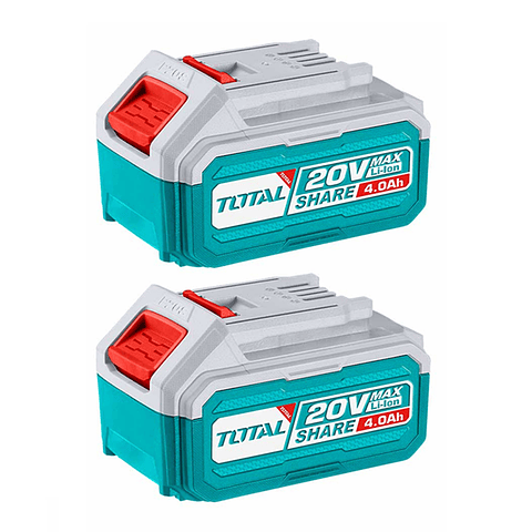 Kit 2 Baterias De Litio-ion 20v 4ah Total Tosli240312