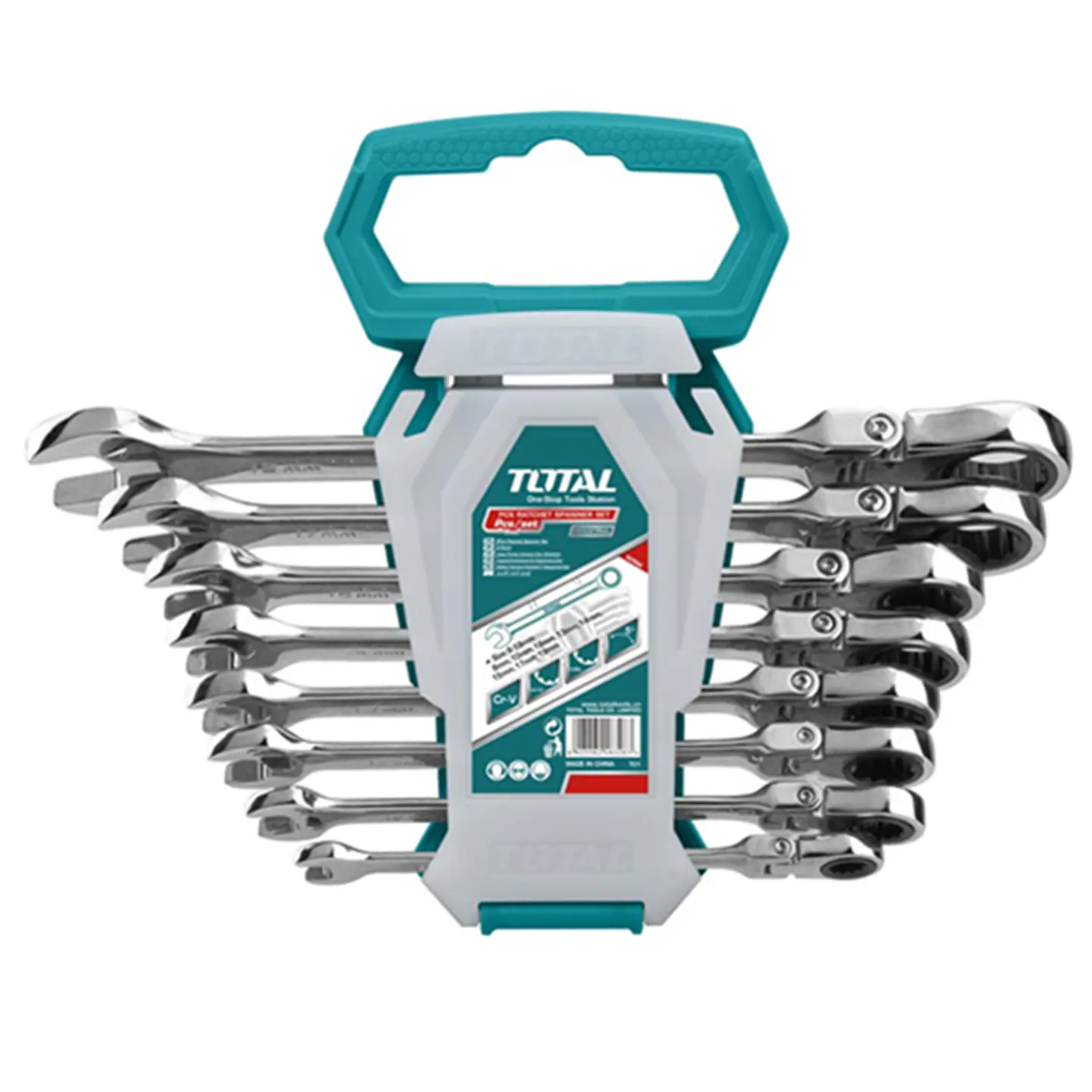 Juego De Llaves Articulada Corona Con Chicharra 8 Pcs Total 1