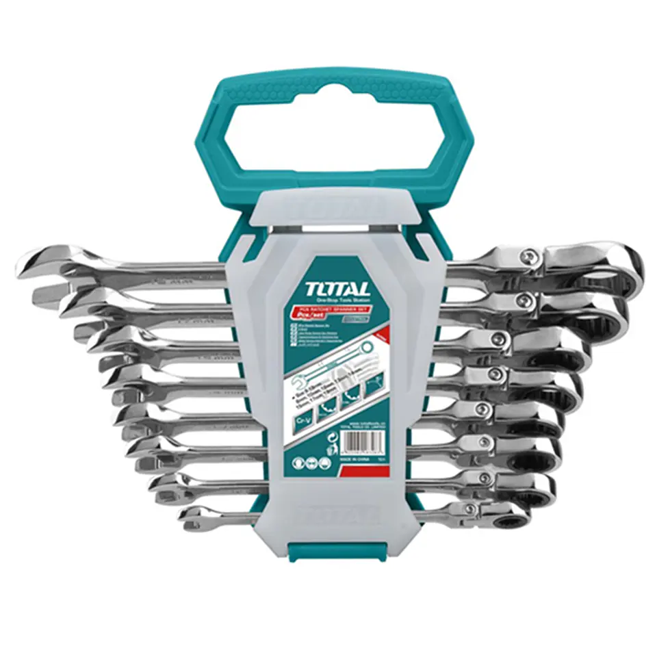 Juego De Llaves Articulada Corona Con Chicharra 8 Pcs Total 1