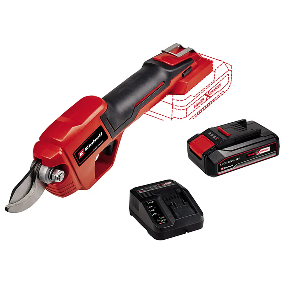 Tijera De Podar Jardin Inalámbrica 18v Bateria+ Carg Einhell 1