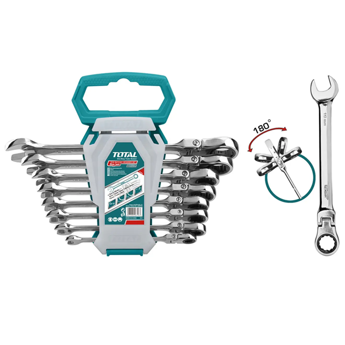 Juego De Llaves Articulada Corona Con Chicharra 8 Pcs Total 2