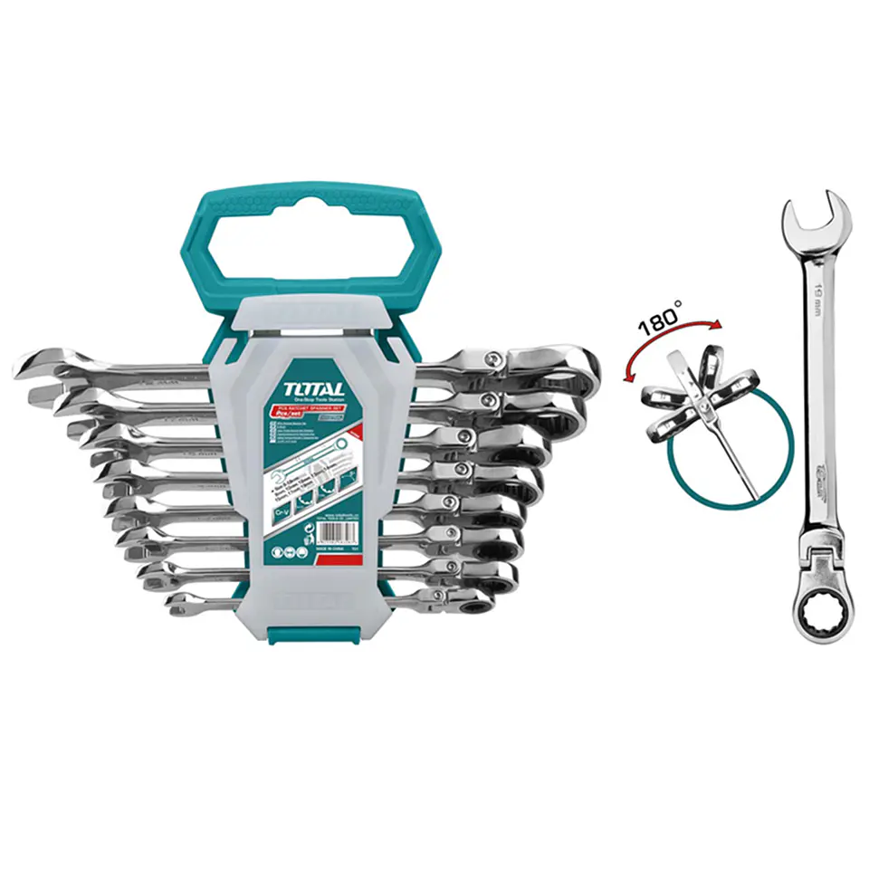 Juego De Llaves Articulada Corona Con Chicharra 8 Pcs Total 2