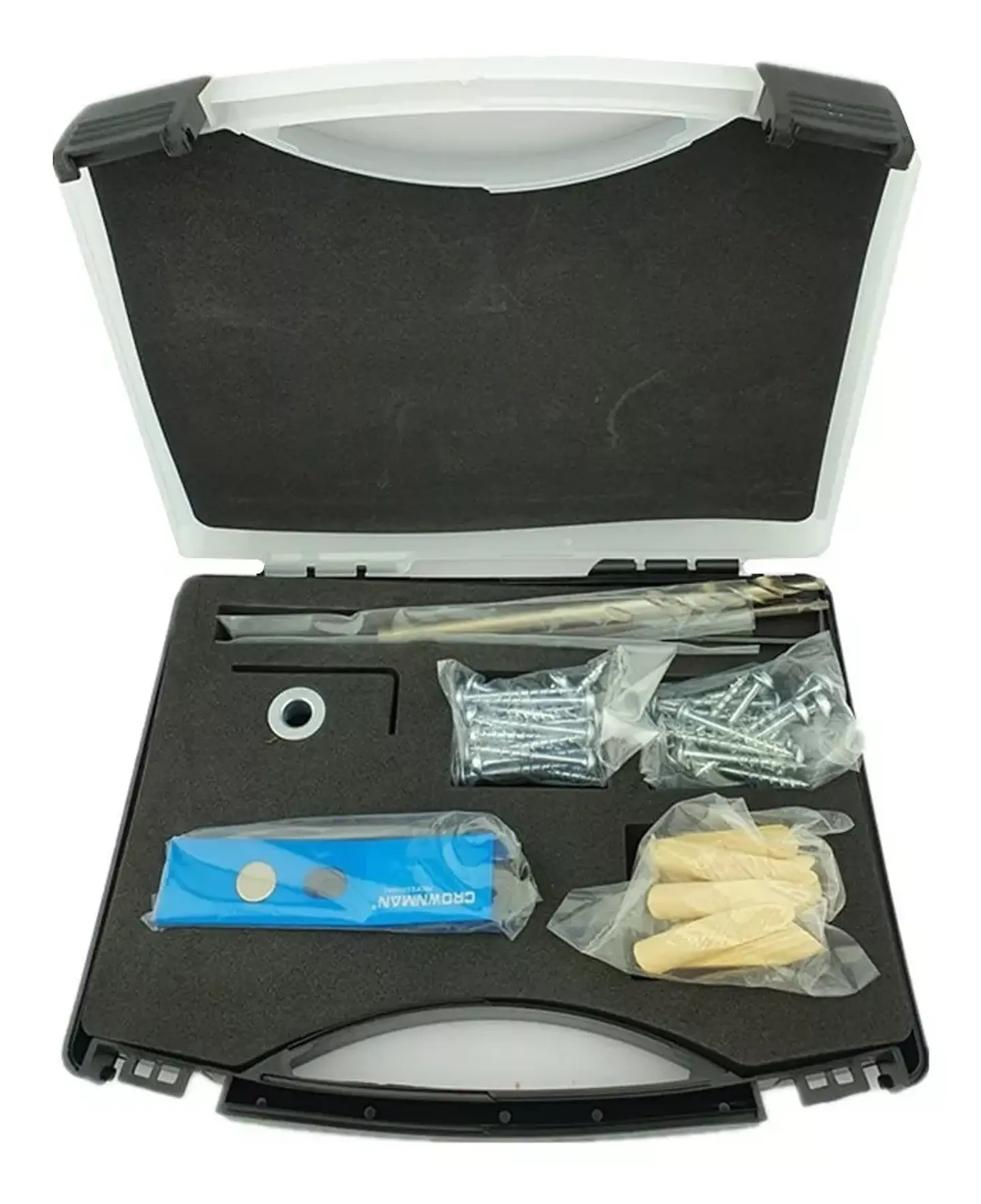 Guia Para Tornillo Inclinado 1 Agujero + Accesorios Crownman 2