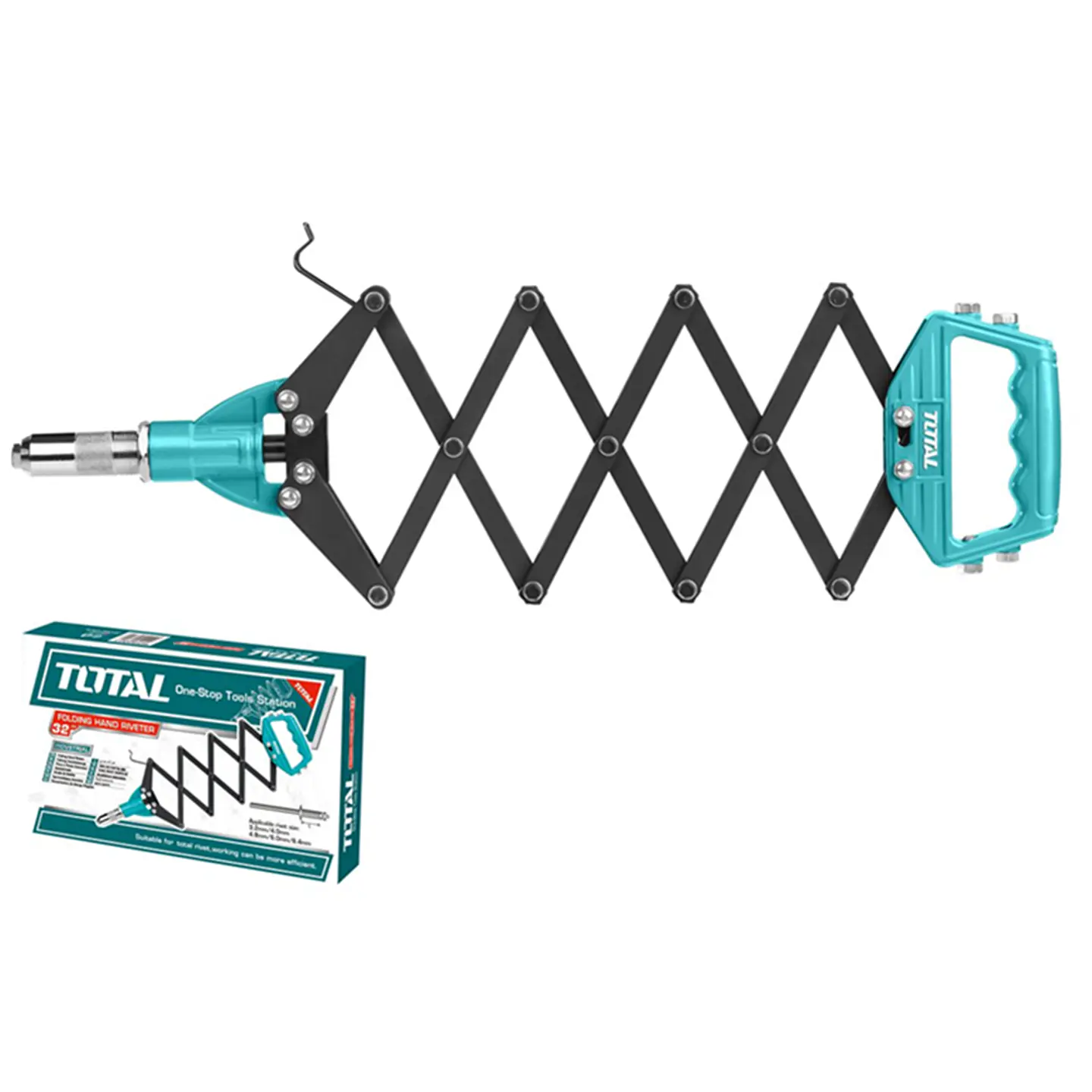 Remachadora Acordeon Manual Plegable 32 Pulgadas Total 1