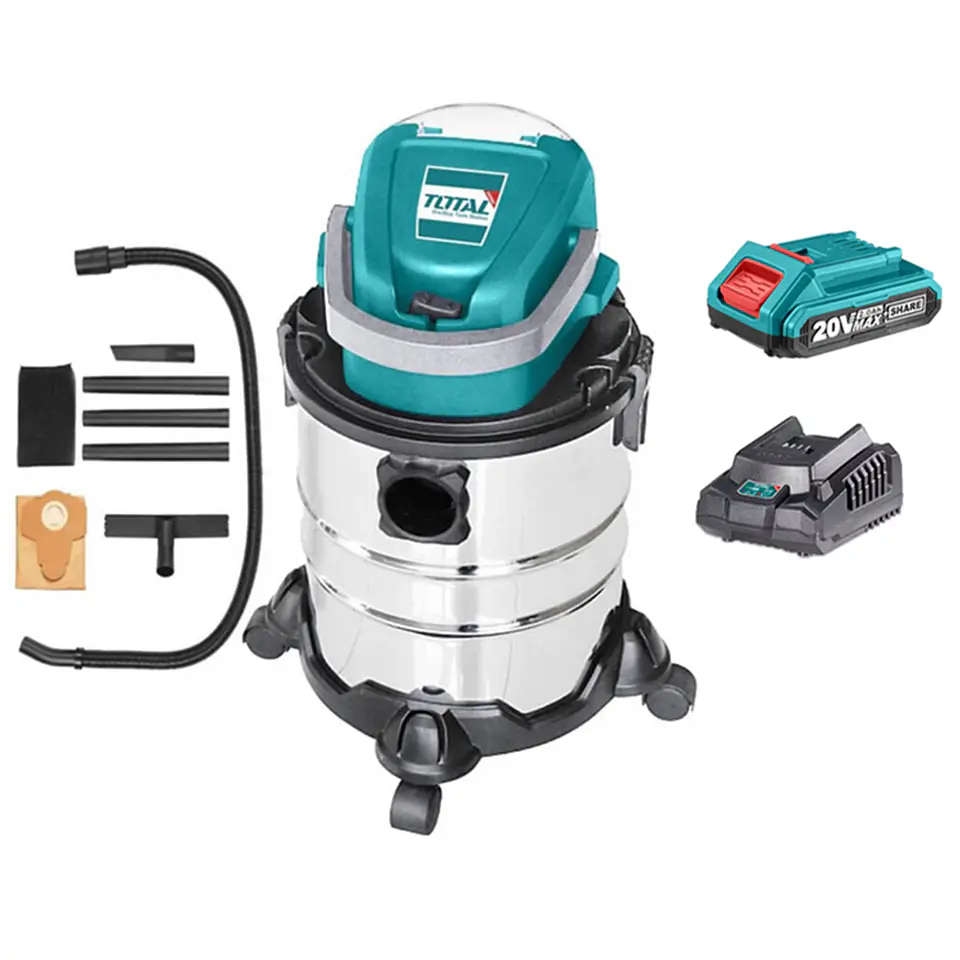 Aspiradora 20v 20lts Polvo/ Agua Bat+ Carg Total Tvli2005e 1