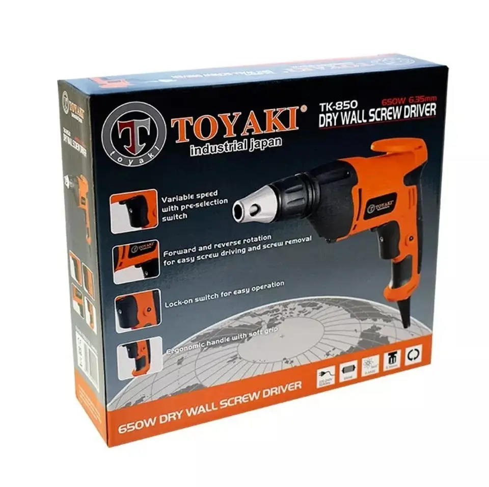 Atornillador Electrico Drywall 650w Toyaki  Tk-850 4