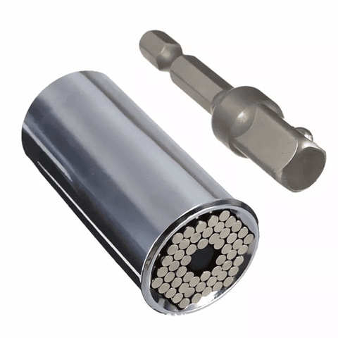 Dado Universal De 7 - 19 Mm + Adaptador Para Taladro Toolmak