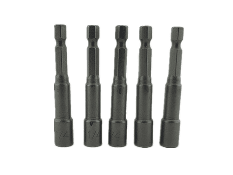 Juego De Adaptadores 1/4 Punta Magnetica 5 Piezas Toolmak