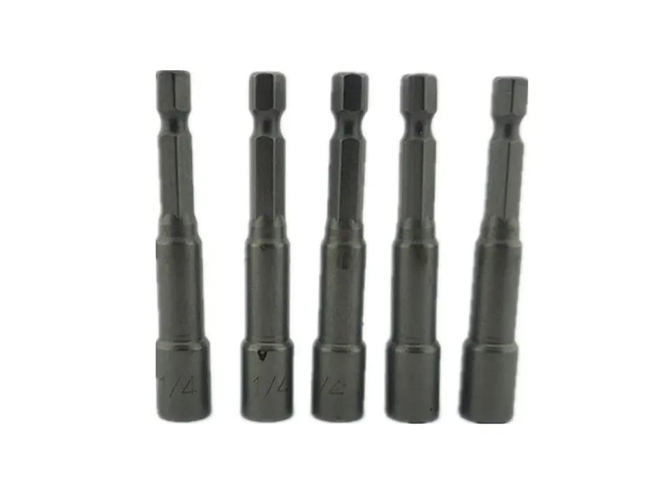 Juego De Adaptadores 1/4 Punta Magnetica 5 Piezas Toolmak 1