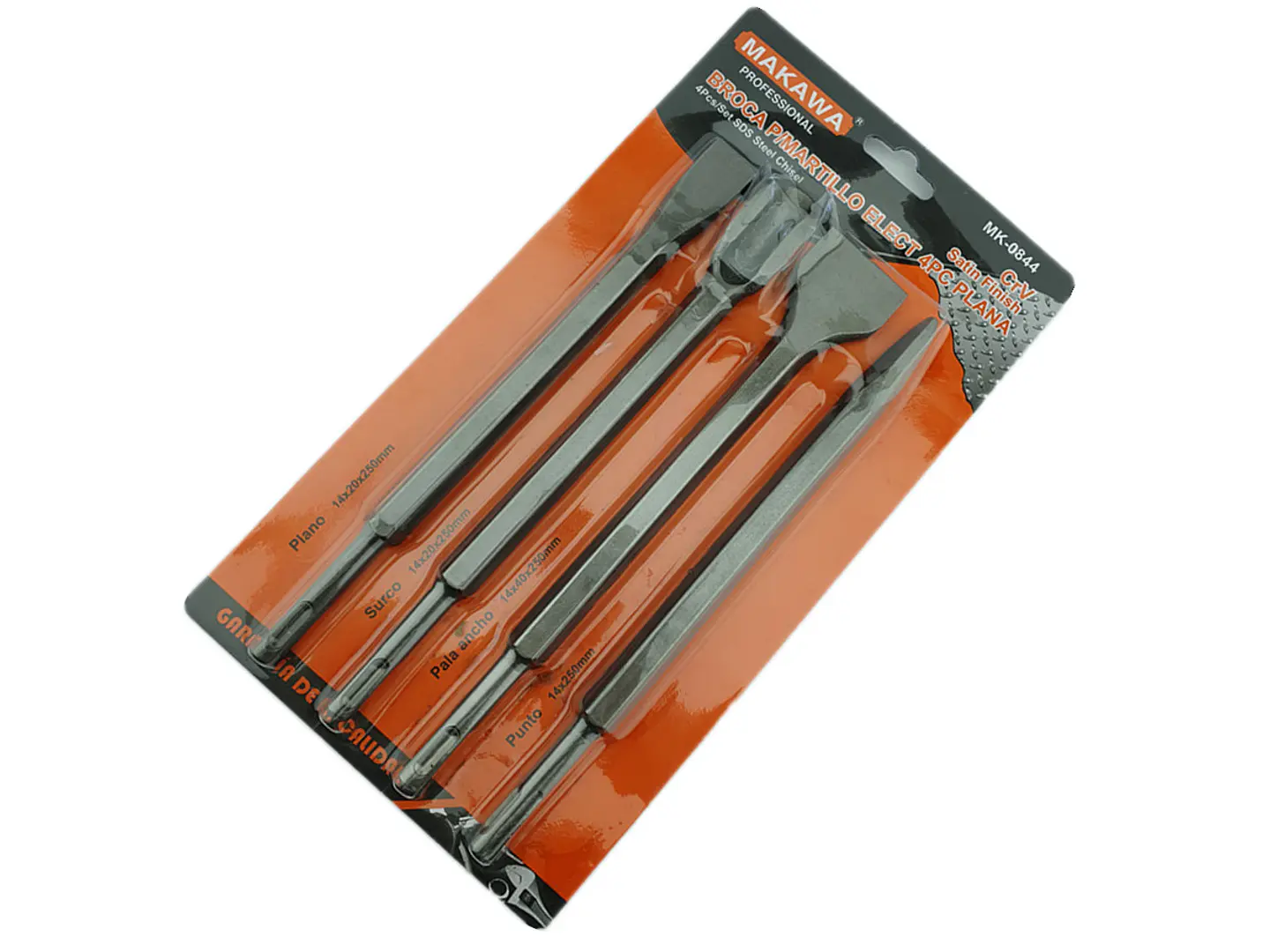 Set Juego De Broca Para Rotomartillo 4 Piezas Cr-v Makawa 1