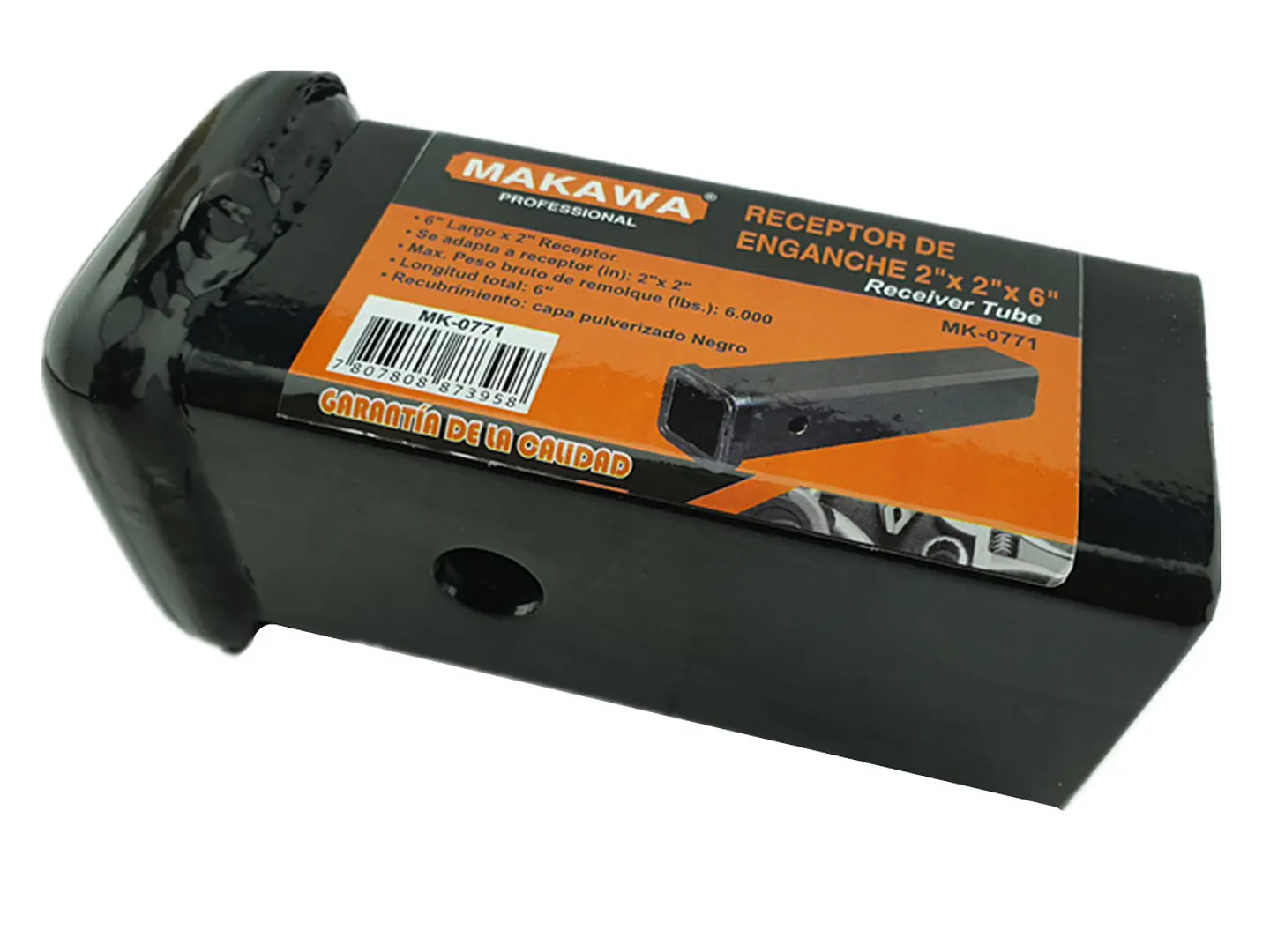 Tubo Receptor De Enganche 2 x 2 x 6pulg Makawa 1